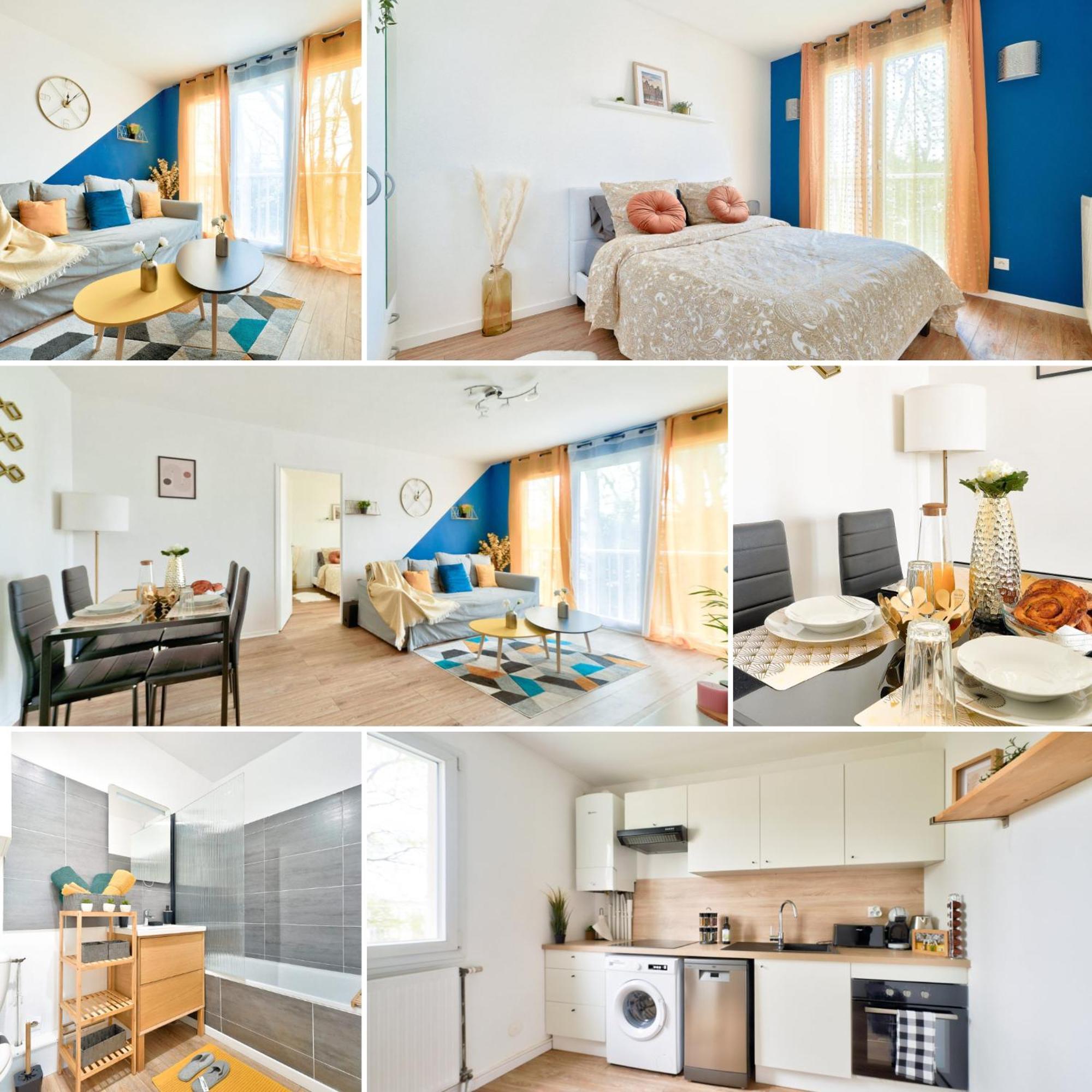 Le Cosy Yellow Appartement Lumineux A 5 Min De La Gare D'Evry Avec Parking Gratuit Courcouronnes Buitenkant foto